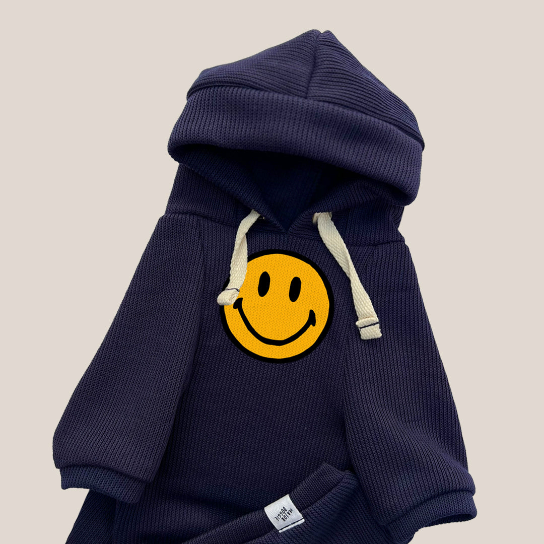 Happy Face | Knit Hoodie