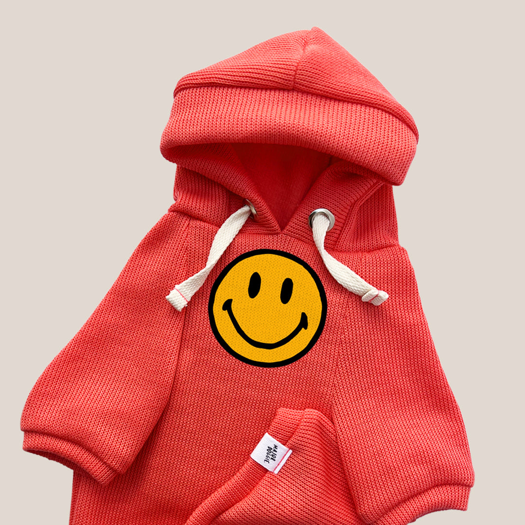 Happy Face | Knit Hoodie