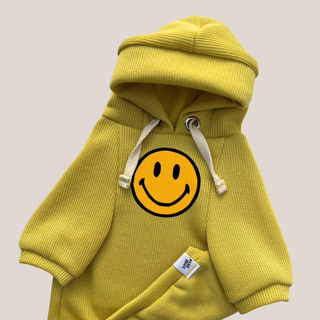 Happy Face | Knit Hoodie