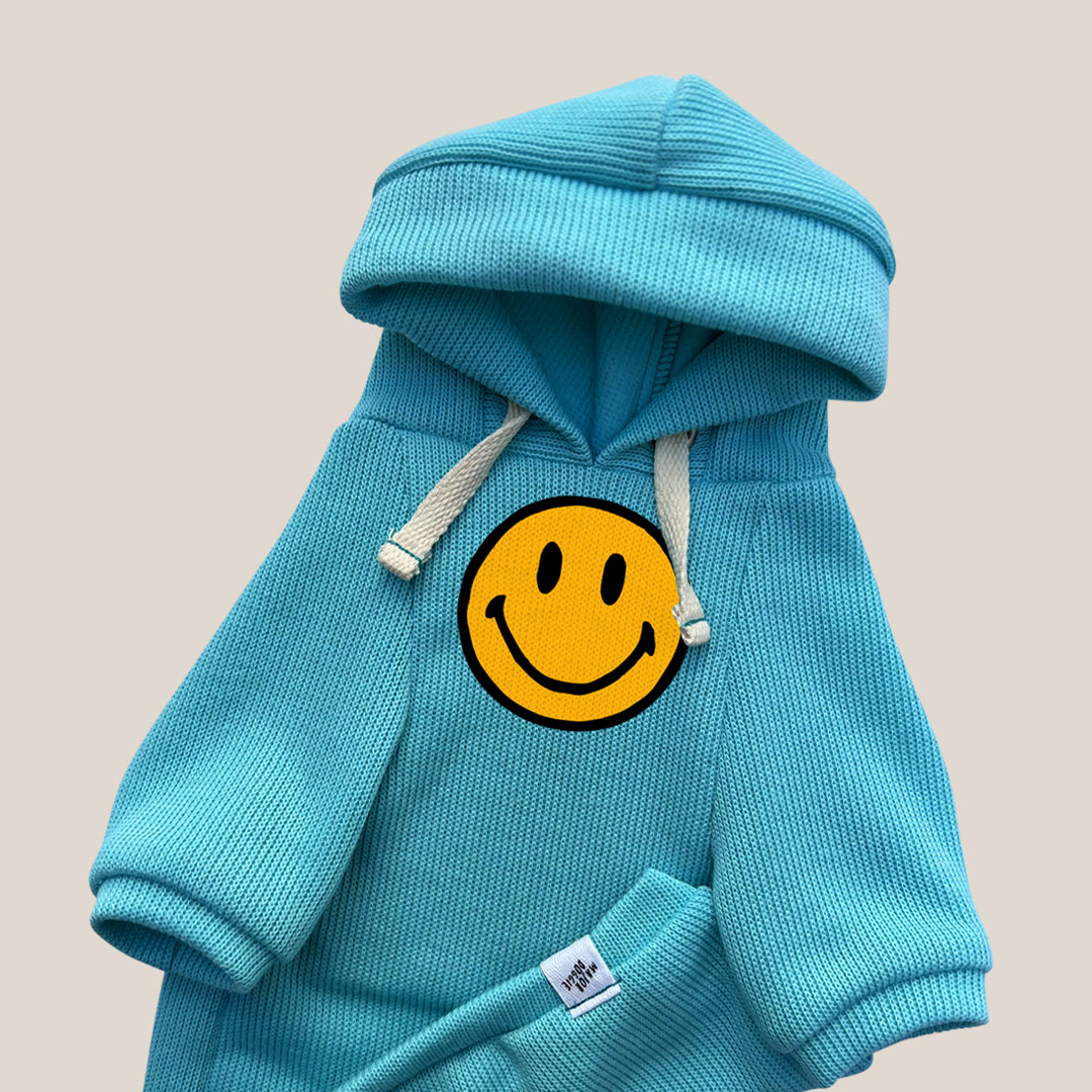 Happy Face | Knit Hoodie