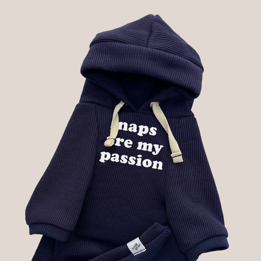 Naps are my passion | Knit Hoodie