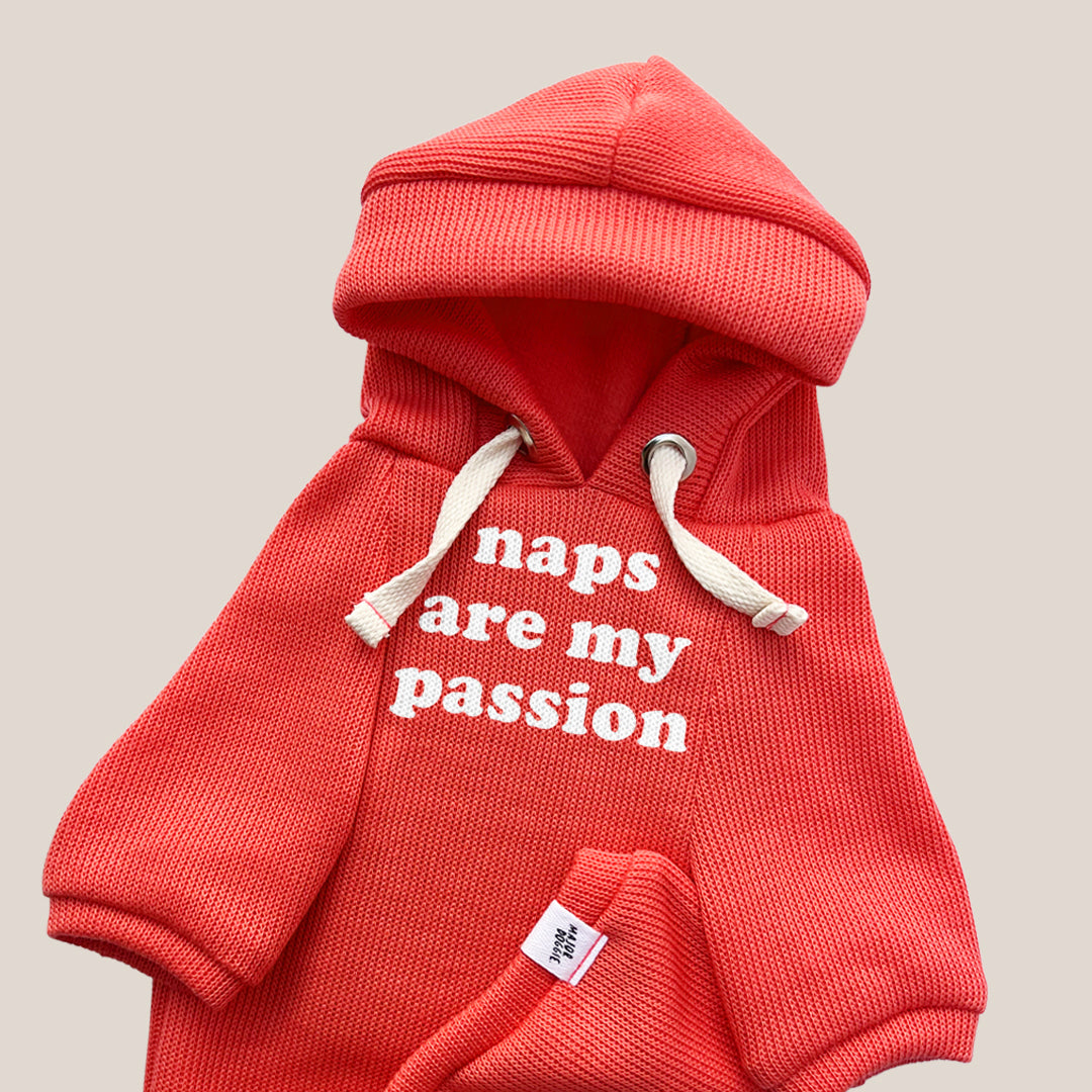 Naps are my passion | Knit Hoodie