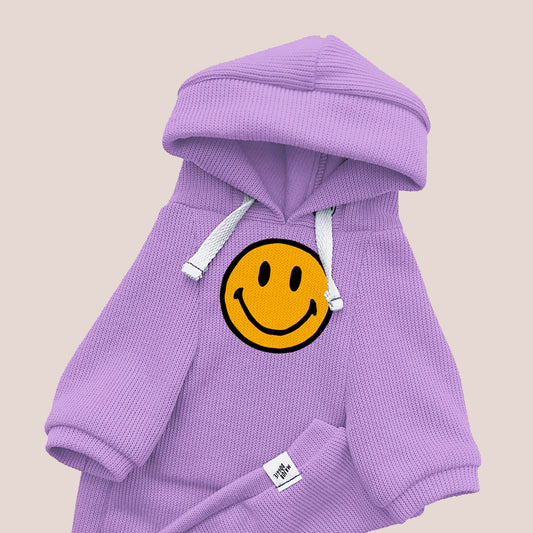 Happy Face | Knit Hoodie