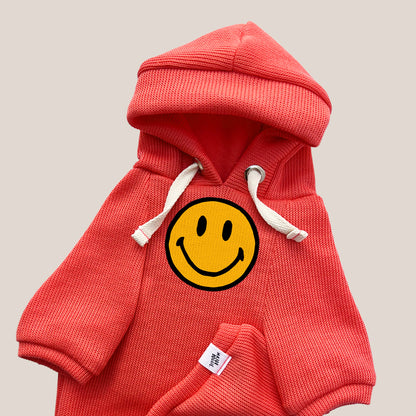Happy Face | Knit Hoodie