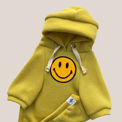 Happy Face | Knit Hoodie