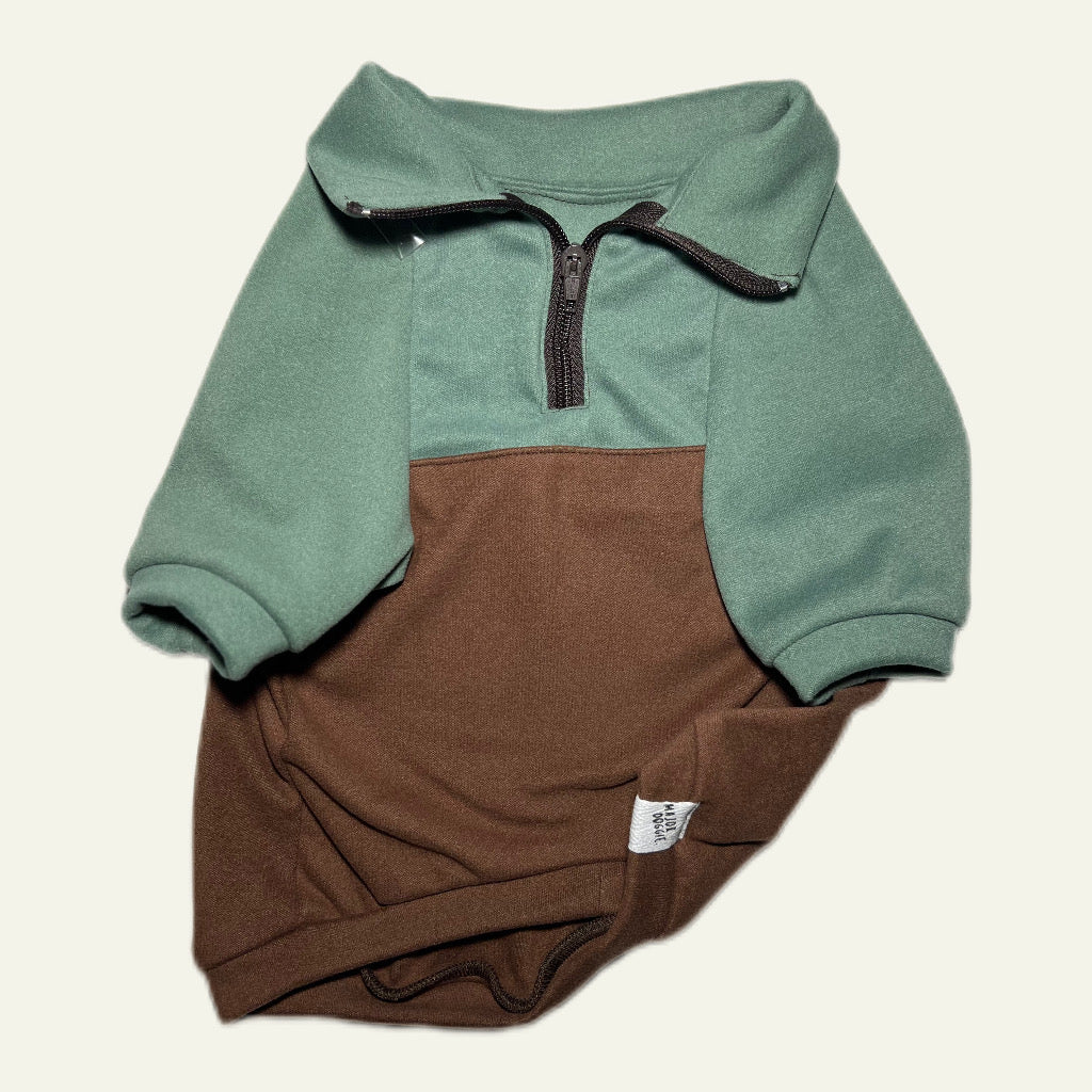 Clean Look | Mix Half-Zip Sweater