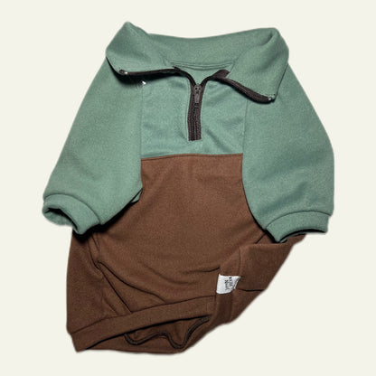 Clean Look | Mix Half-Zip Sweater