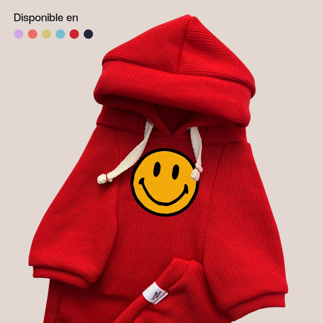 Happy Face | Knit Hoodie