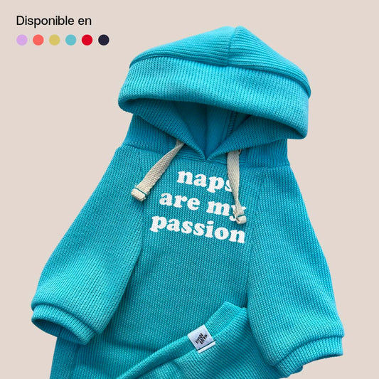 Naps are my passion | Knit Hoodie