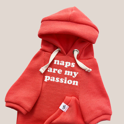 Naps are my passion | Knit Hoodie