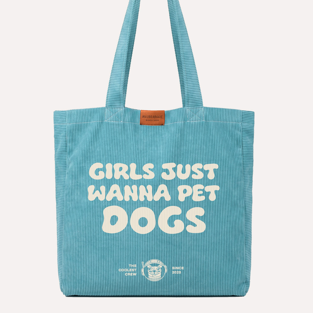 Girls just wanna pet dogs | Tote bag 🚀