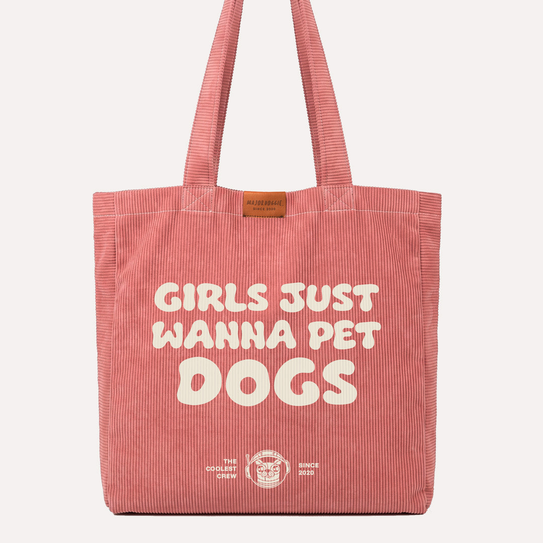 Girls just wanna pet dogs | Tote bag 🚀